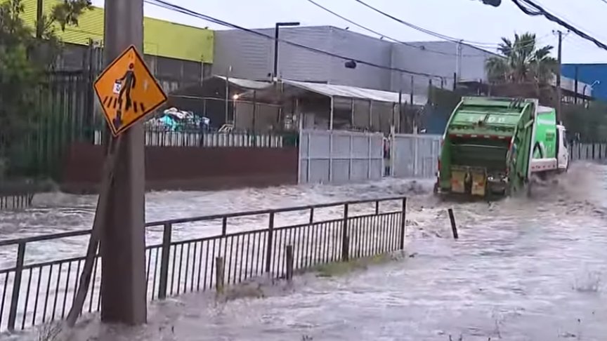 Se mantienen avisos por lluvias, vientos y probables tormentas eléctricas con granizo en zona centro-sur