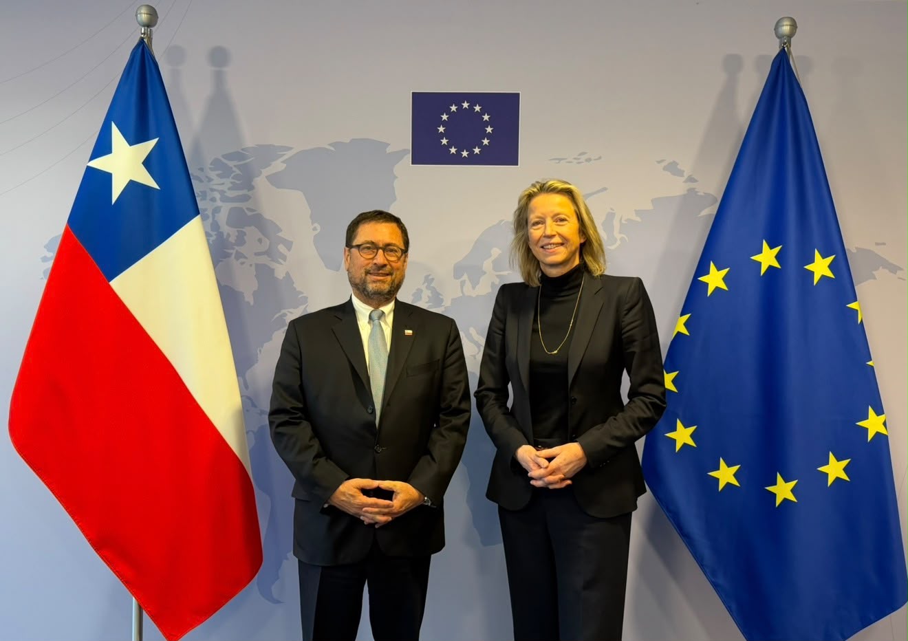 Canciller Pérez Mackenna se reúne con autoridades de la UE para profundizar alianzas en comercio y seguridad