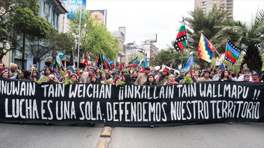 8 detenidos y 4 lesionados en Marcha por la Resistencia Mapuche