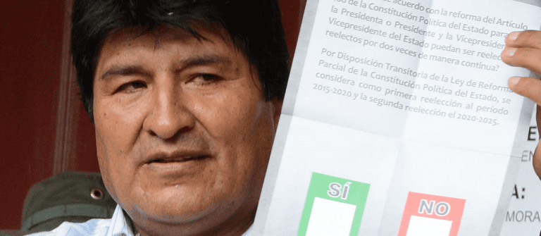 Tribunal Supremo Electoral de Bolivia: NO 56,5% – SI 43,2%