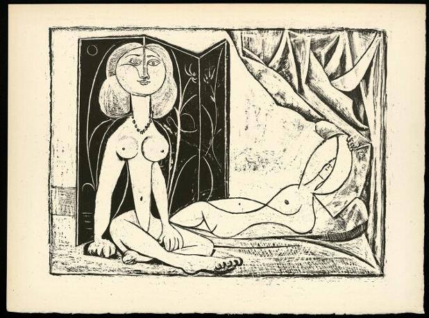 Dos Mujeres desnudas. Paris, 10 de enero de 1946. , Creaimagen © Sucesión Picasso 2015.