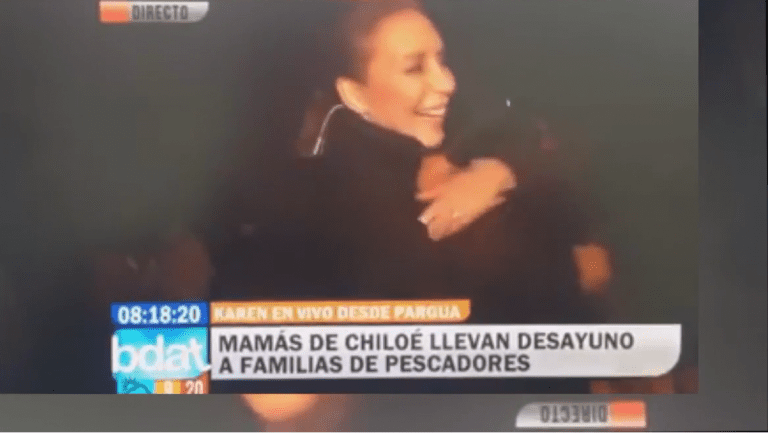 VIDEO: El polémico «abrazo» de Karen Doggenweiler a una mujer de Pargua