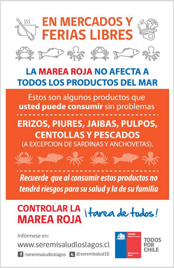 9 de mayo LTM de U. de Chile emitió Alerta sobre la recolección y consumo de mariscos
