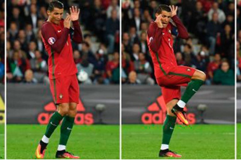 Viral: Ridícula postura de Cristiano Ronaldo se viraliza como meme