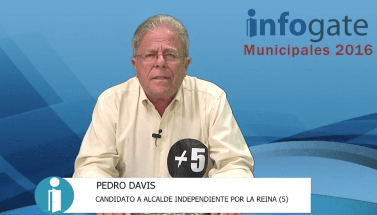 Pedro Davis, candidato independiente a alcalde por La Reina