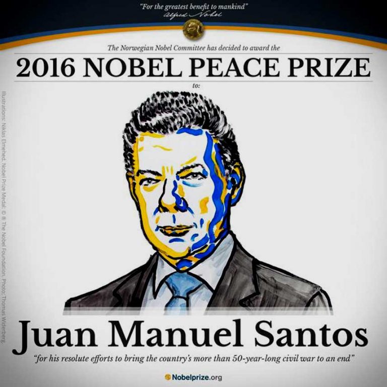 Oslo: Presidente de Colombia recibe el Premio Nobel de la Paz