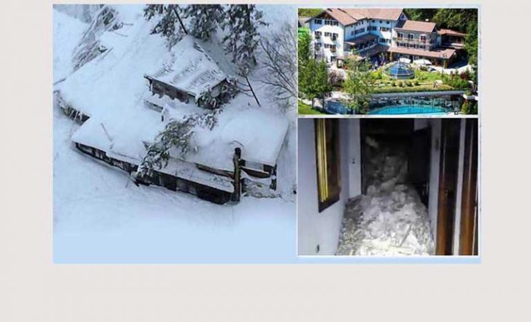 Italia: avalancha sepulta hotel Rigopiano…todos los huéspedes podrían estar muertos