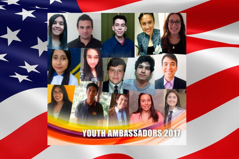 Embajada de Estados Unidos da a conocer el listado de los jóvenes que representarán a Chile en viaje de estudios