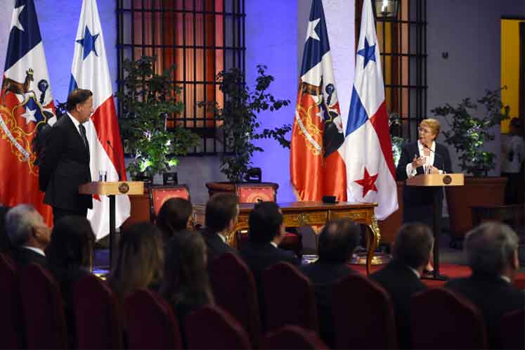 Presidenta Bachelet y visita de Presidente de Panamá: “Panamá es el principal destino de la inversión chilena en Centroamérica”