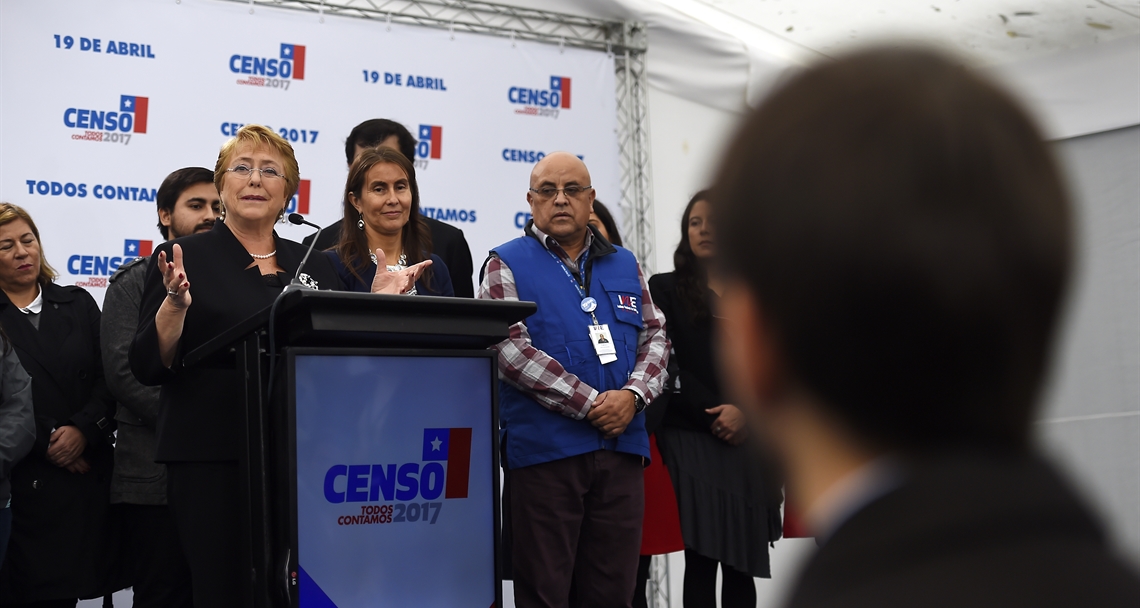 Bachelet hace positivo balance del Censo: «Demostramos que somos un país maduro, con vocación cívica»