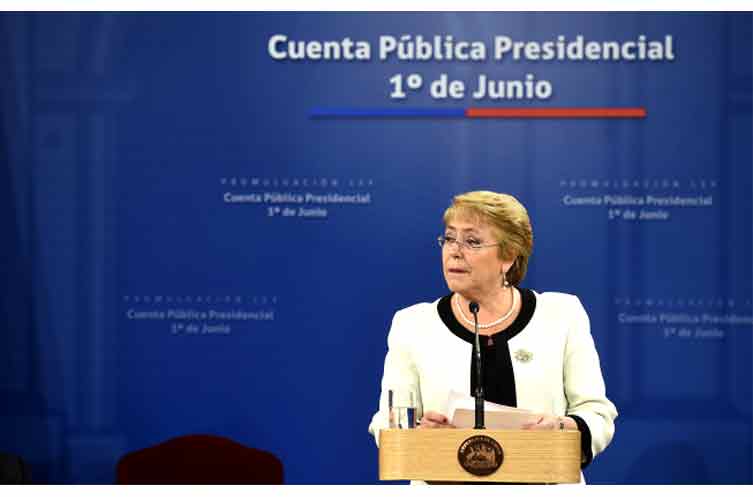 Bachelet promulga Ley que cambia fecha de Cuenta Presidencial para el 1 de junio