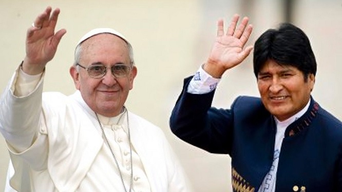 Evo Morales le pide al Papa Francisco intervenir por los nueve bolivianos detenidos en Chile