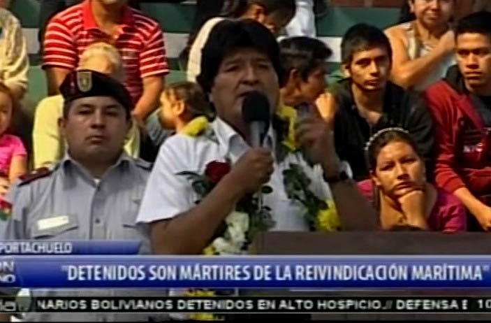 Evo Morales sigue toreando a Chile y declara a los 9 sentenciados en Chile “mártires de la reivindicación marítima”