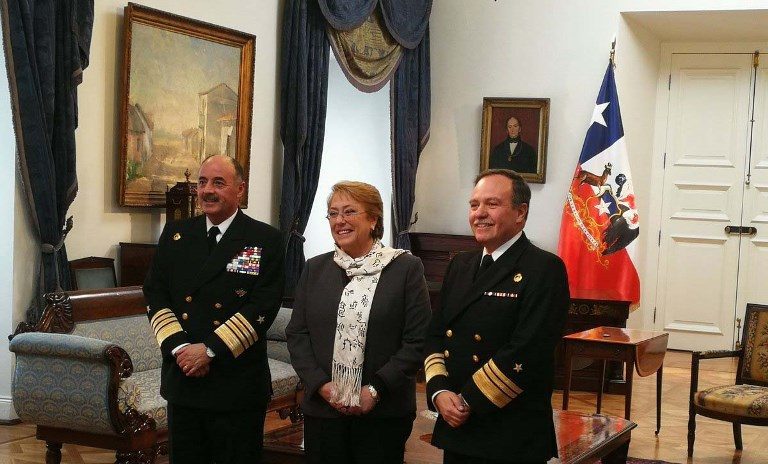Bachelet nombra al vicealmirante Julio Leiva como nuevo comandante en jefe de la Armada