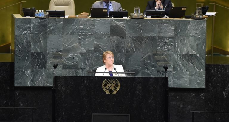 Pdta. Bachelet en la Asamblea General de la ONU: “el desarrollo sustentable no es un anhelo imposible de financiar”