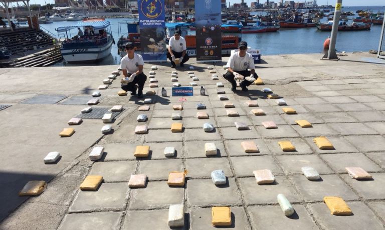 Armada incautó 60 kilos de marihuana en Iquique