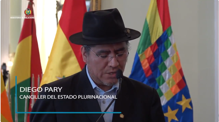 Bolivia acusa que dichos de canciller no responden a la verdad ni al respeto entre los pueblos