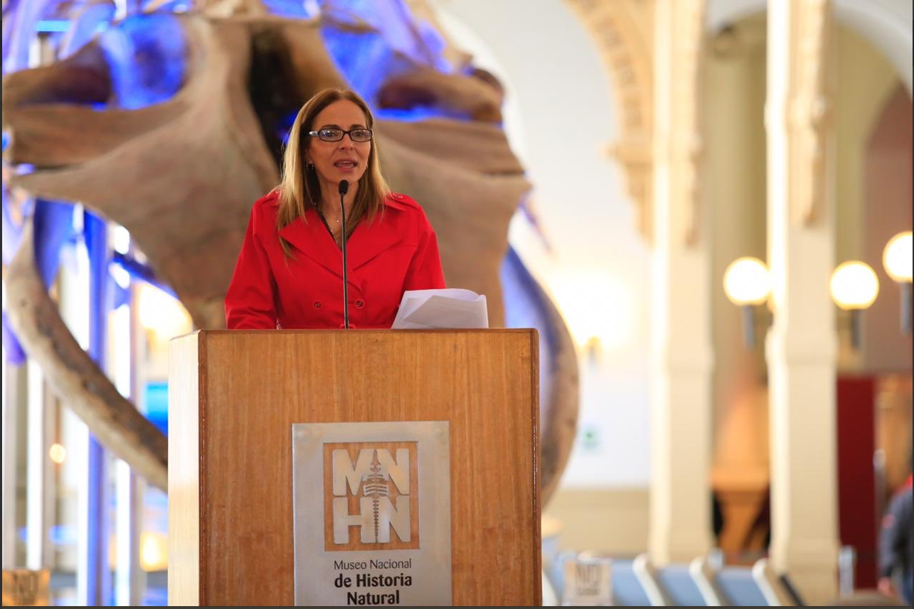 Ministra Isabel Plá en actividad del Museo Nacional de Historia