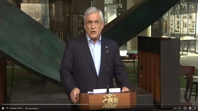 Encuesta Adimark muestra un rechazo de 49% a la gestión el Presidente, Sebastián Piñera