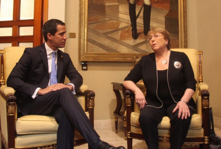 Bachelet se reúne con Guaidó para “conocer la realidad que atraviesa Venezuela”