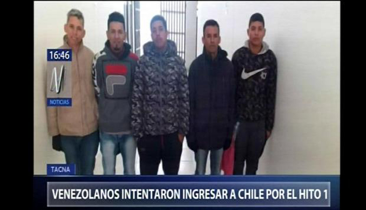 Venezolanos en Frontera Perú-Chile, son un problema para Perú: 19 venezolanos interceptados por policía peruana intentaban llegar por la costa para ingresar ilegalmente a Chile