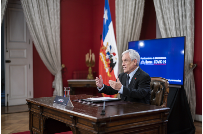 Presidente Piñera promulga ley de Bono Covid-19
