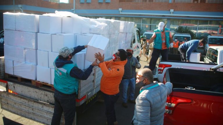 16.609 cajas de alimentos se han entregado en dos días en el país