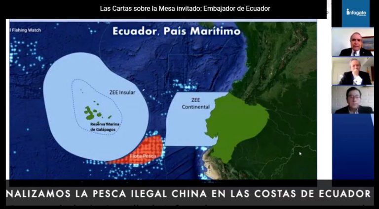 Embajador de Ecuador en Chile aboga por el multilateralismo regional para evitar la pesca ilegal