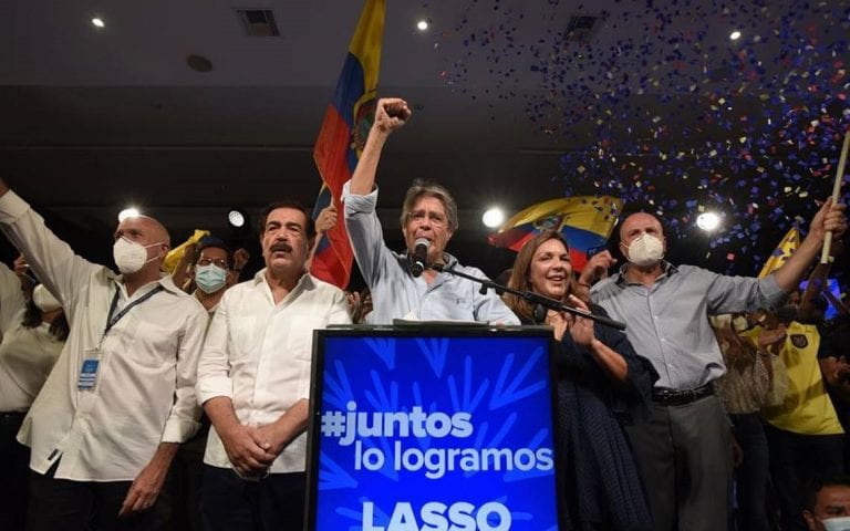 El centroderechista Guillermo Lasso se alzó con el triunfo en las elecciones presidenciales de Ecuador