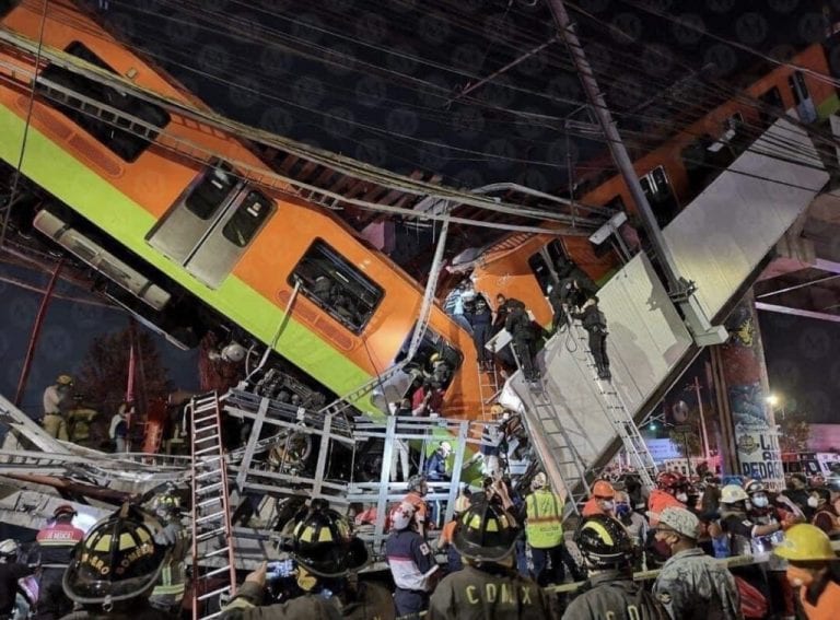 A 23 suben los muertos tras colapso de metro en México y se pedirá peritaje internacional