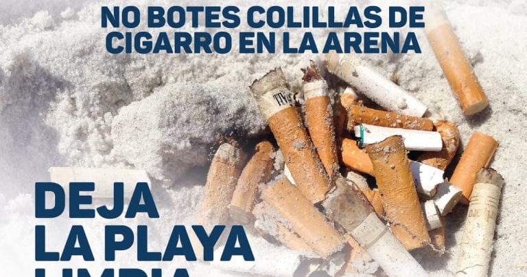 Cámara aprueba proyecto para prohibir colillas de cigarrillos en las playas por ser agente altamente contaminante