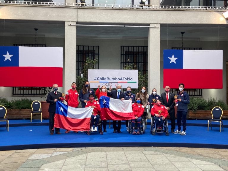 Piñera despidió a la delegación nacional que asistirá a los Juegos Olímpicos y Paralímpicos de Tokio y dio a conocer los cuatro abanderados
