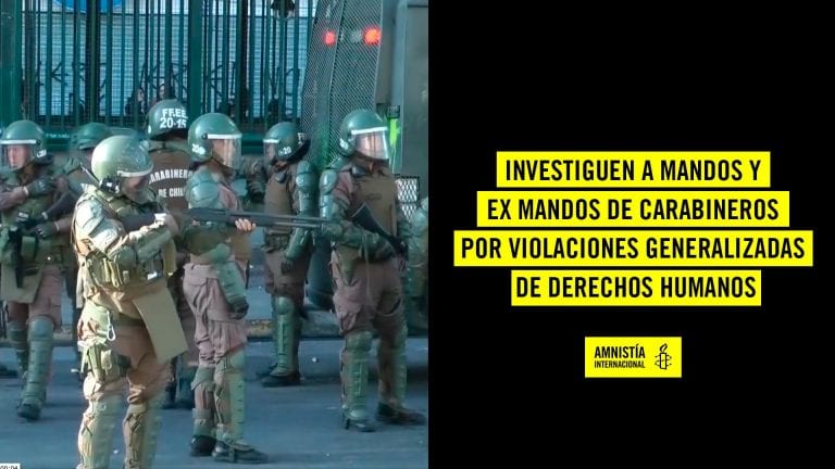 AI pide investigar a generales Yáñez y Rozas por violaciones a los DDHH tras estallido social