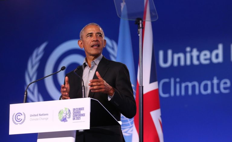 Obama criticó a China y Rusia en la COP26 por la “peligrosa falta de urgencia” en sus planes para actuar contra la crisis climática