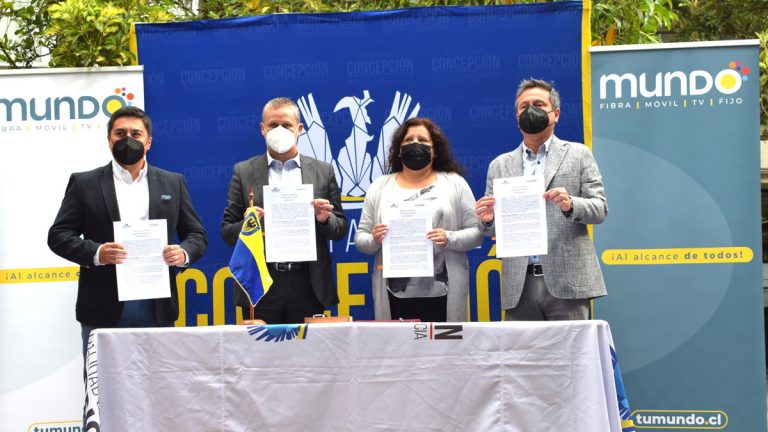 Mundo Telecomunicaciones firmó convenio con I.Municipalidad de Concepción para apoyar la seguridad de la comuna con internet gratis