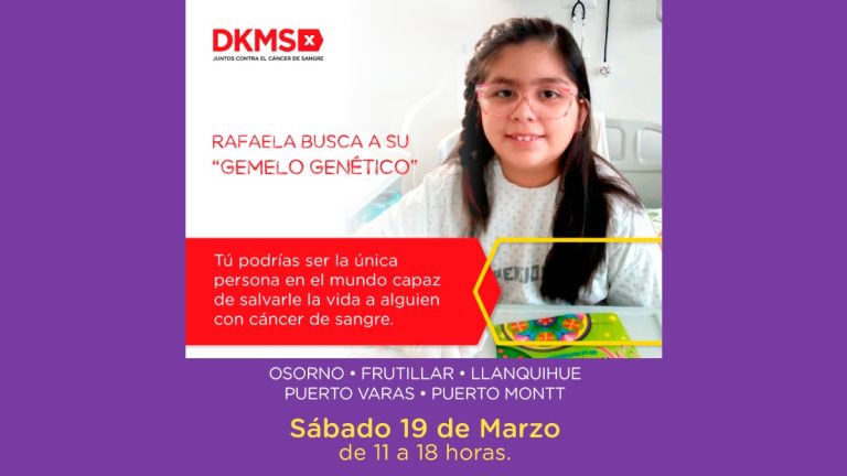 Fundación DKMS inicia campaña para encontrar donante de células madre sanguíneas para niña de 8 años