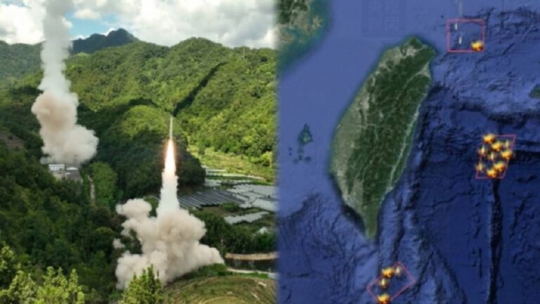 China le mete miedo a Taiwán con gigantesco despliegue militar: Taipei denuncia andanada de misiles chinos muy cerca de la isla