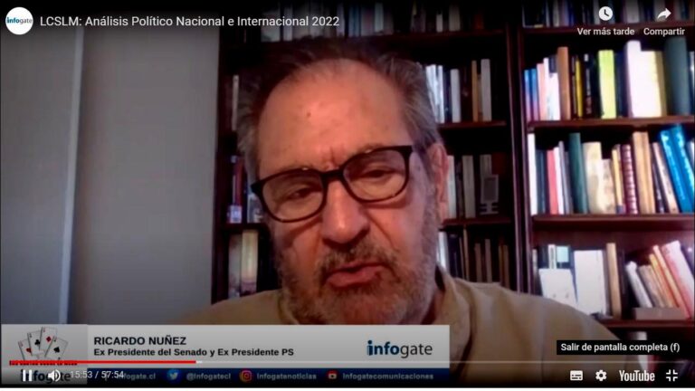 LCSLM: Balance y Análisis Político Nacional e Internacional a 2022 que hace expdte del Senado Ricardo Núñez
