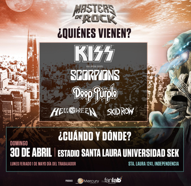 Masters of Rock Chile 2023 Cómo, cuándo y dónde comienza la venta de