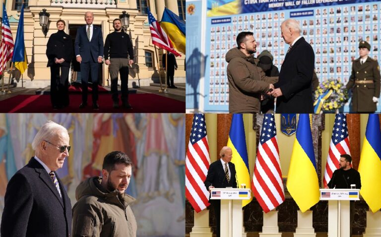 En viaje “sorpresa” Presidente de EEUU, Joe Biden, llega a Kiev y reafirma “ayudar a defender a Ucrania con un apoyo militar, económico y humanitario sin precedentes, y ese apoyo perdurará”