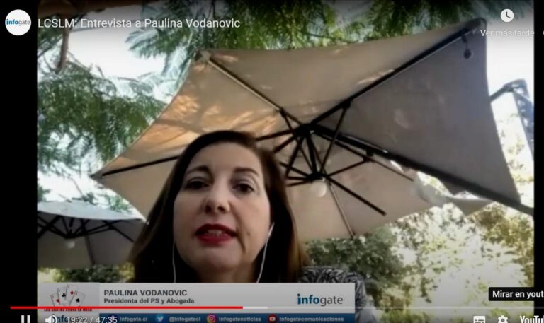 LCSLM: Entrevista a Paulina Vodanovic, Pdta. del PS: “El momento político de hoy exije ciertas urgencias”