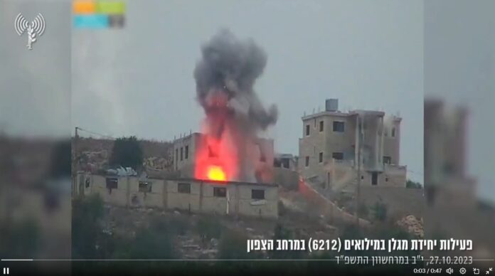 ISRAELATACAELLIBANO27OCTUBRE23