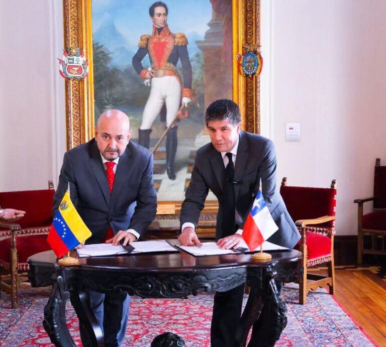 Chile y Venezuela firman acuerdo para compartir información y combatir al crimen organizado transnacional