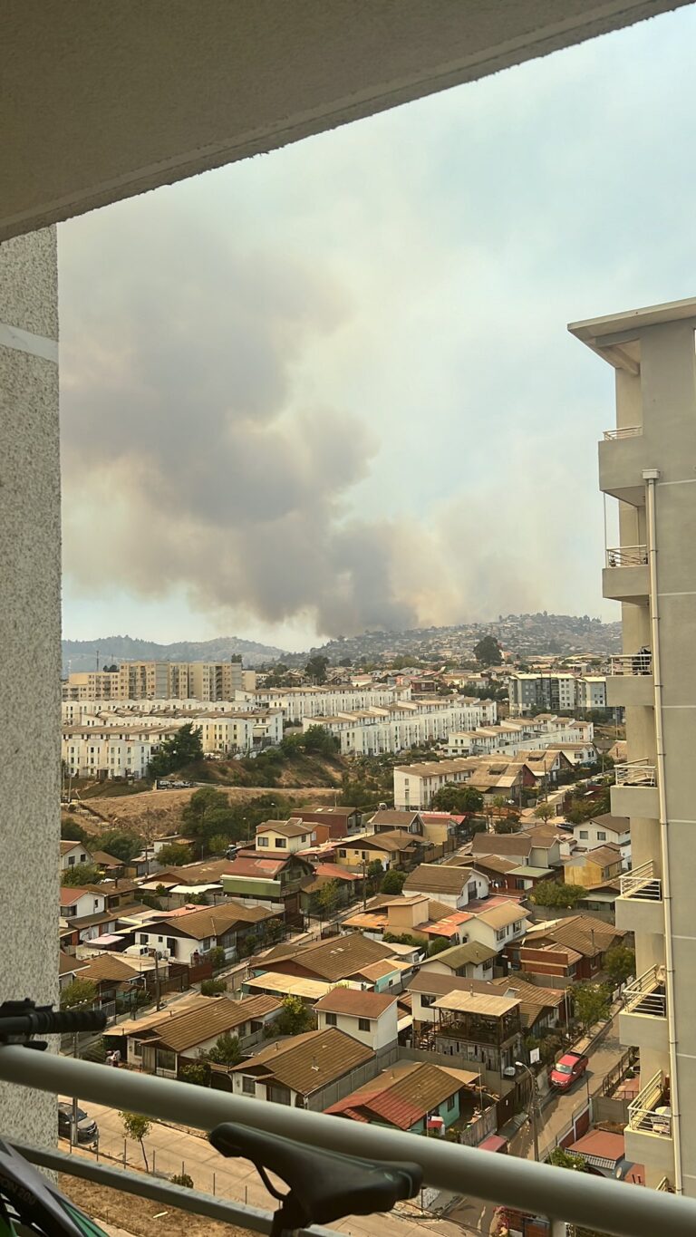 Piden evacuar sector Calicheros y Villa La Cruz en Valparaíso por incendios forestales