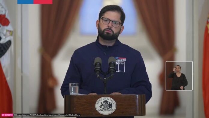 Presidente Boric mensaje por incendios 03-02-2024