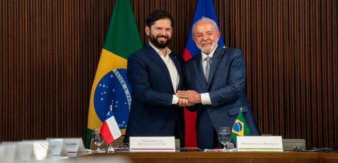 Saludo Pdtes. Gabriel Boric y Lula Da Silva