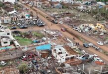 Al menos cinco muertos tras paso de un tornado en Brasil