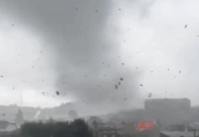 Emiten aviso para tres regiones del sur por nubes con características tornádicas