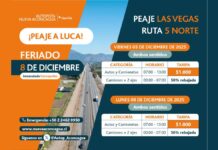 Autopista Nueva Aconcagua anuncia «Peaje a Luca» y proyecta salida más de 106 mil vehículos desde la Región Metropolitana