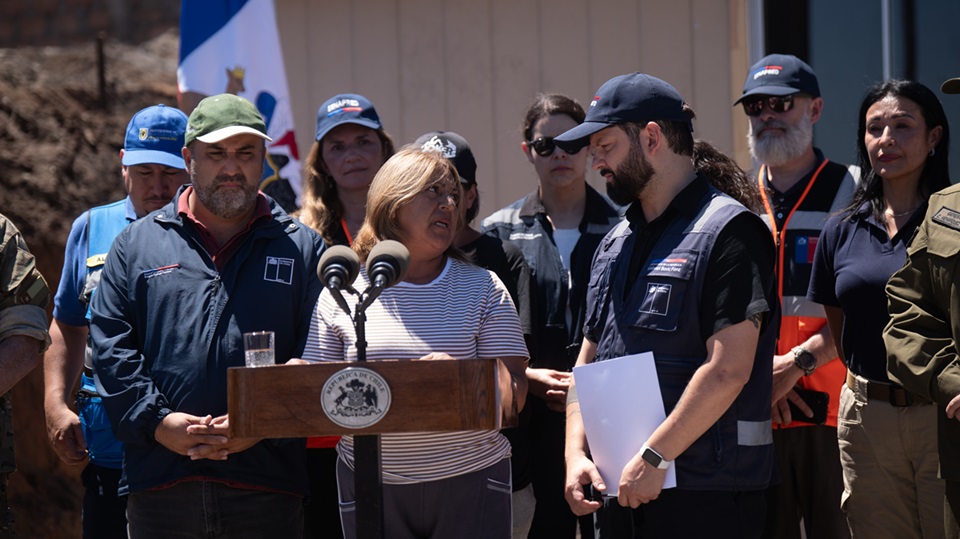 Pdte. Boric inspecciona entrega de viviendas de emergencia y ayudas tempranas en Concepción